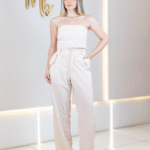 Conjunto Alfaiataria Feminino Top e Calça (Mod. Juliana)